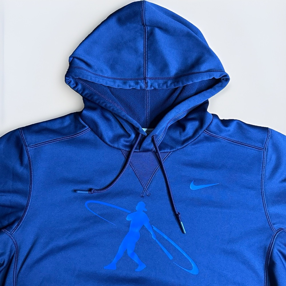 Vintage Nike BSBL Hoodie Mens Small Blue Ken Griffey Jr Baseball Swingman Y2K